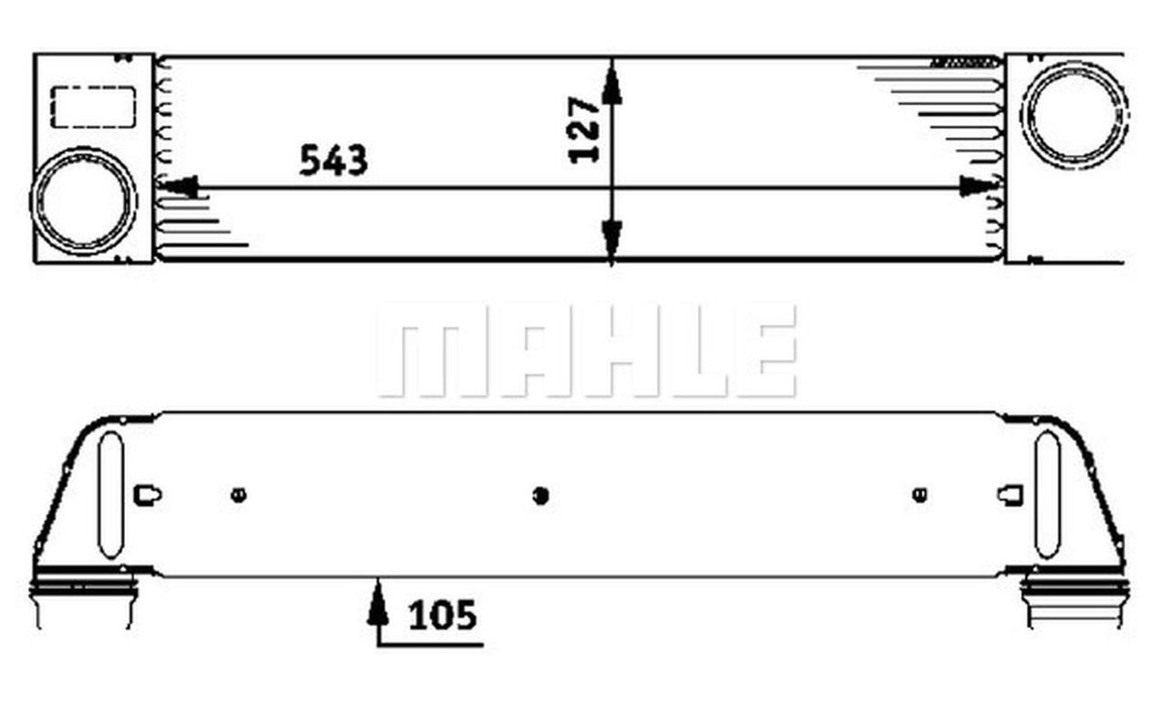 MAHLE PC Charge air cooler CI75000P
