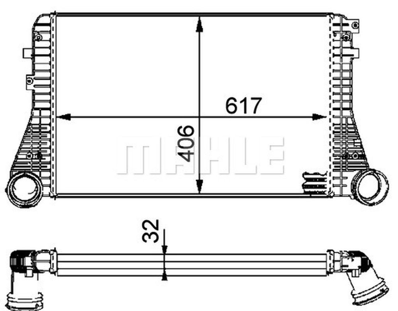 MAHLE PC Charge air cooler CI83000P