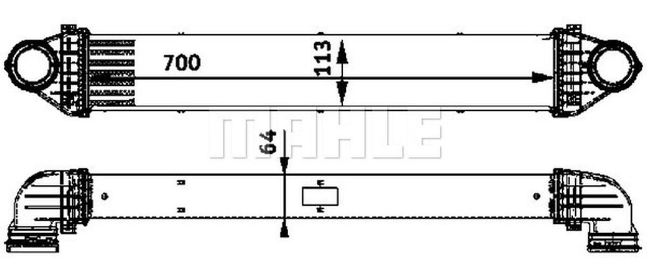 MAHLE PC Charge air cooler CI84000P