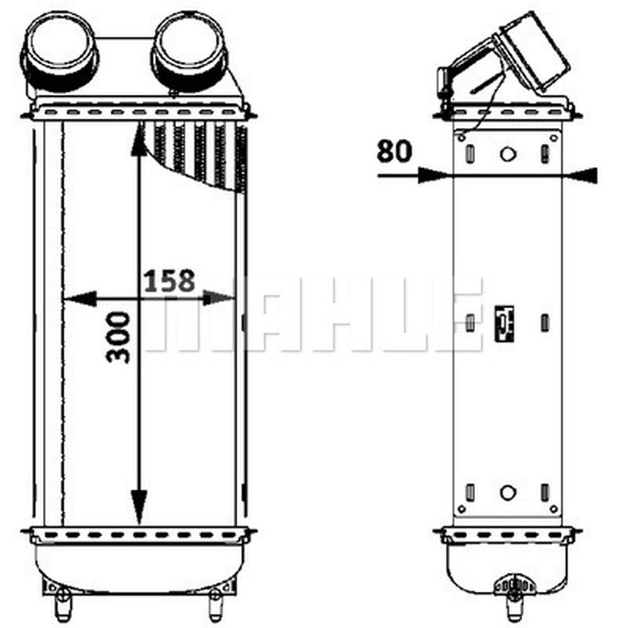 MAHLE PC Charge air cooler CI86000P