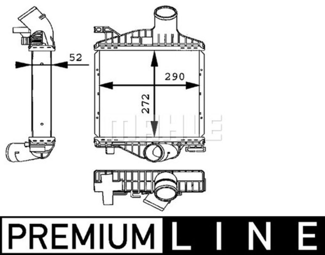 MAHLE LCV Charge air cooler CI88000P