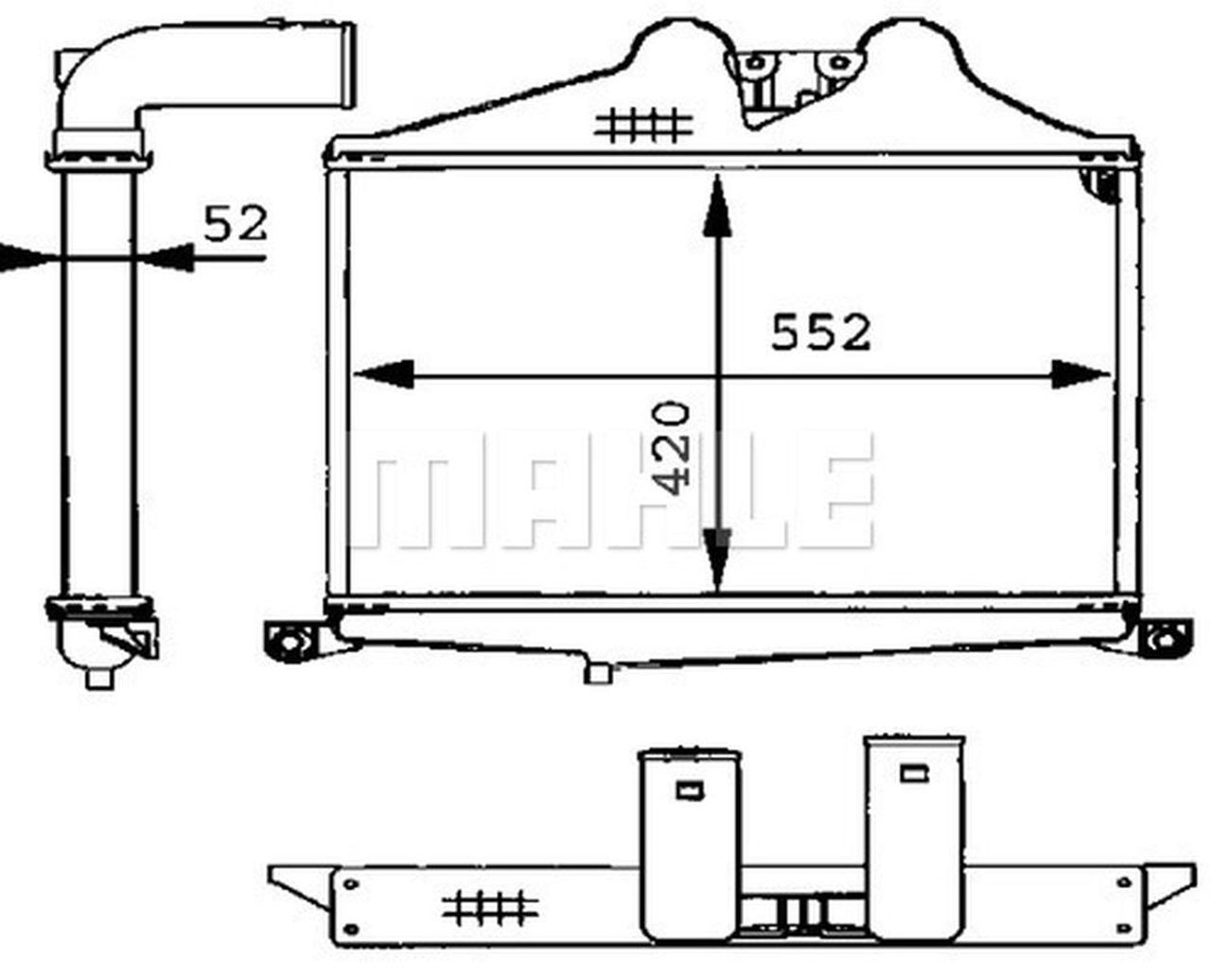 MAHLE Truck/Bus Charge air cooler CI89000P