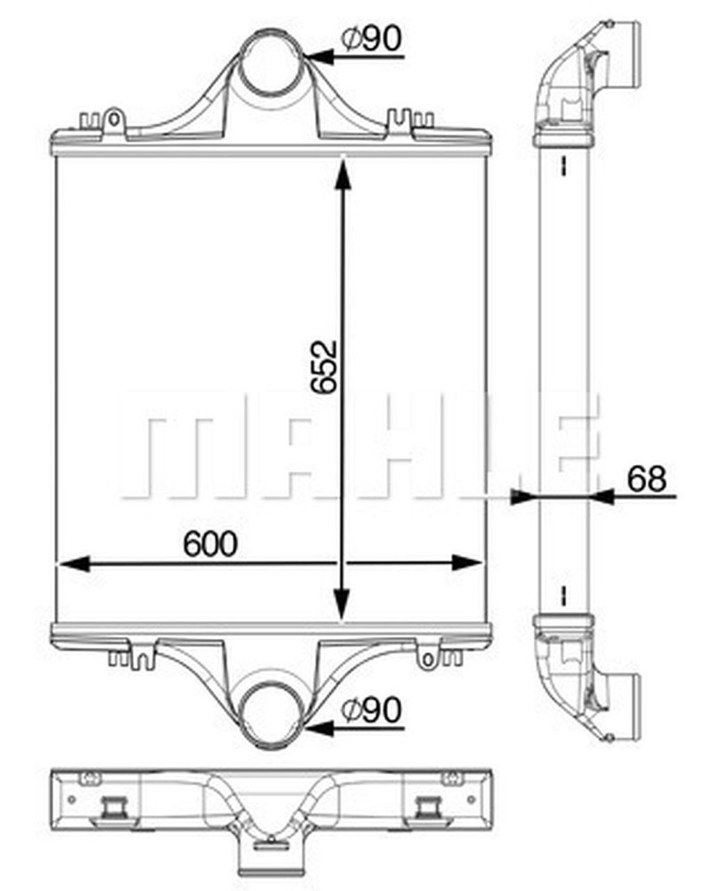 MAHLE Truck/Bus Charge air cooler CI90000P