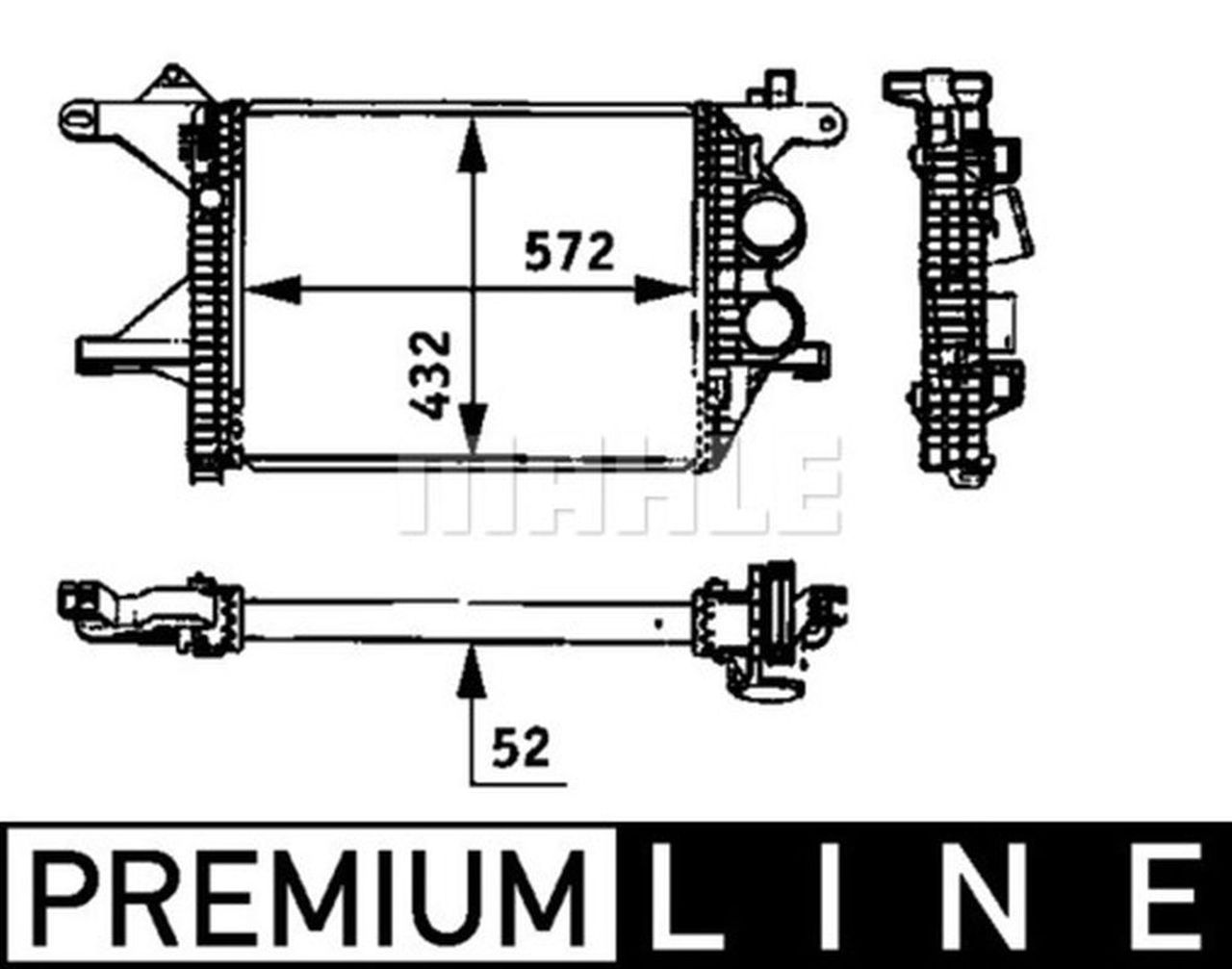 MAHLE LCV Charge air cooler CI94000P