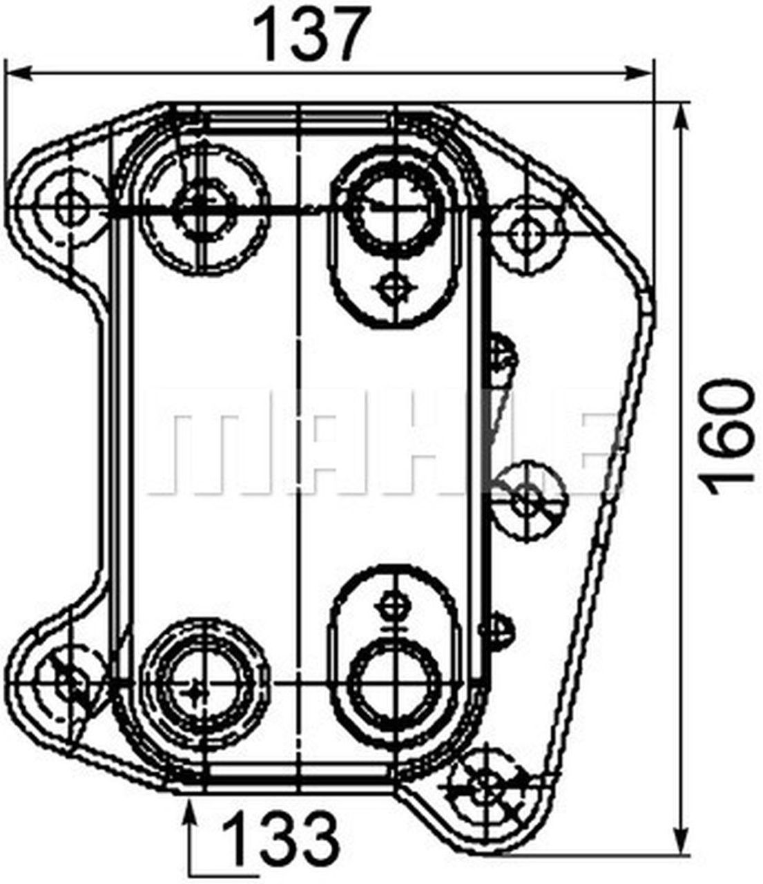 MAHLE PC Oil cooler CLC104000P