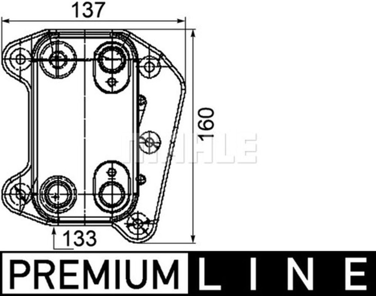 MAHLE PC Oil cooler CLC104000P