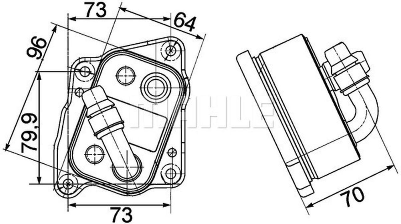 MAHLE PC Oil cooler CLC107000P