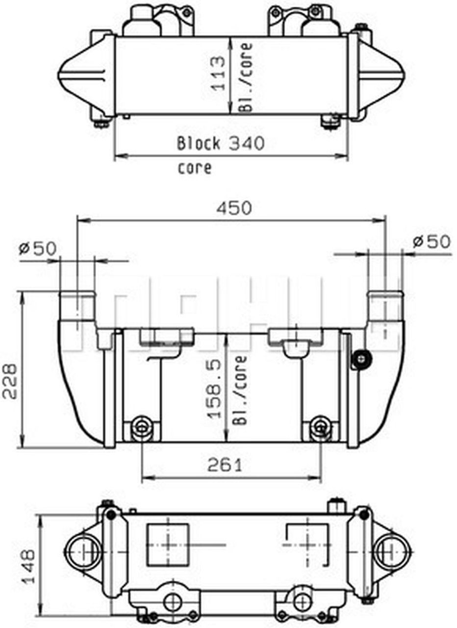 MAHLE Truck/Bus Oil cooler CLC142000P