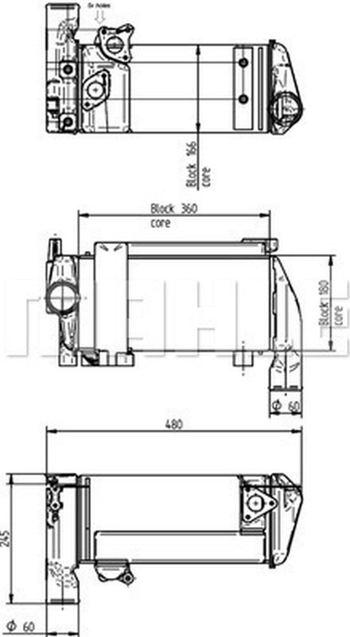 MAHLE Truck/Bus Oil cooler CLC146000P