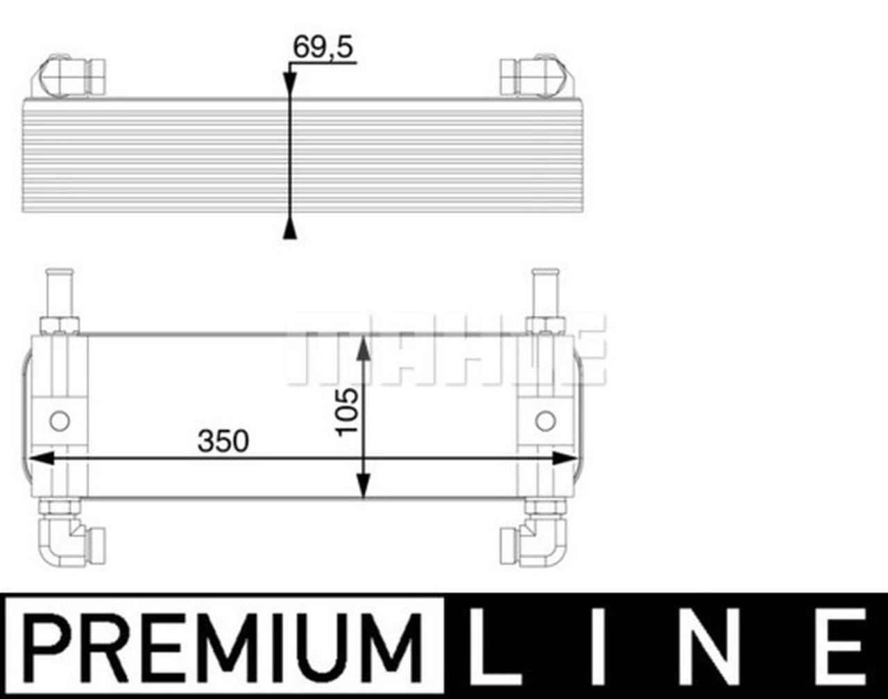 MAHLE Truck/Bus Oil cooler CLC15000P