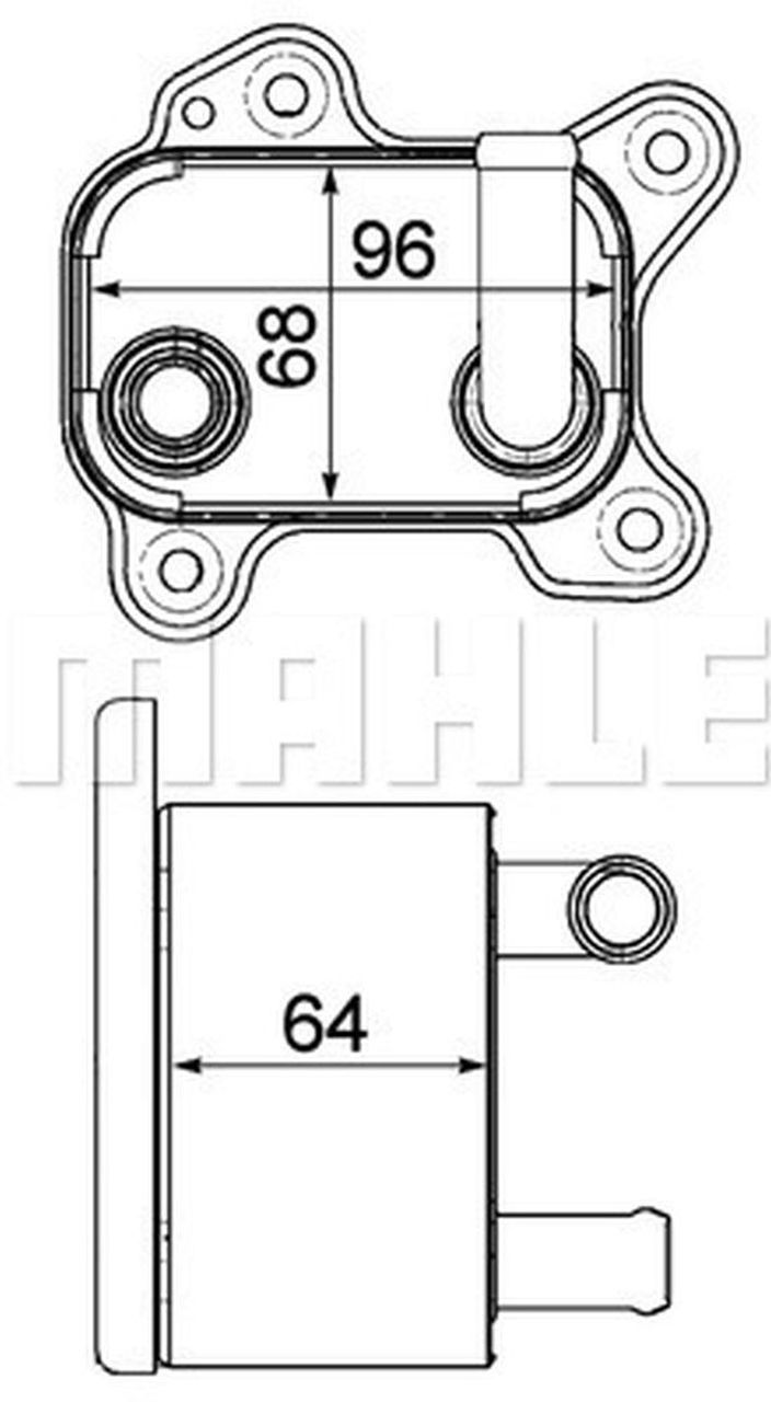 MAHLE PC Oil cooler CLC183000P