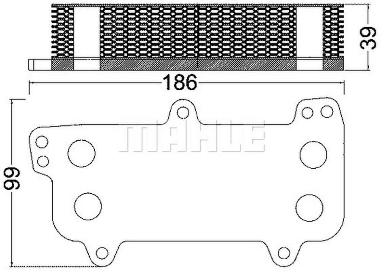 MAHLE PC Oil cooler CLC187000S