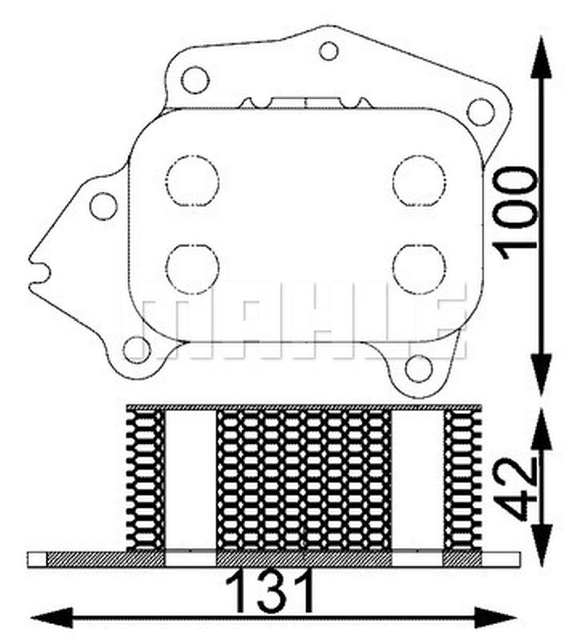MAHLE PC Oil cooler CLC194000S