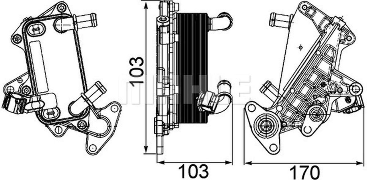 MAHLE PC Oil cooler CLC25000P