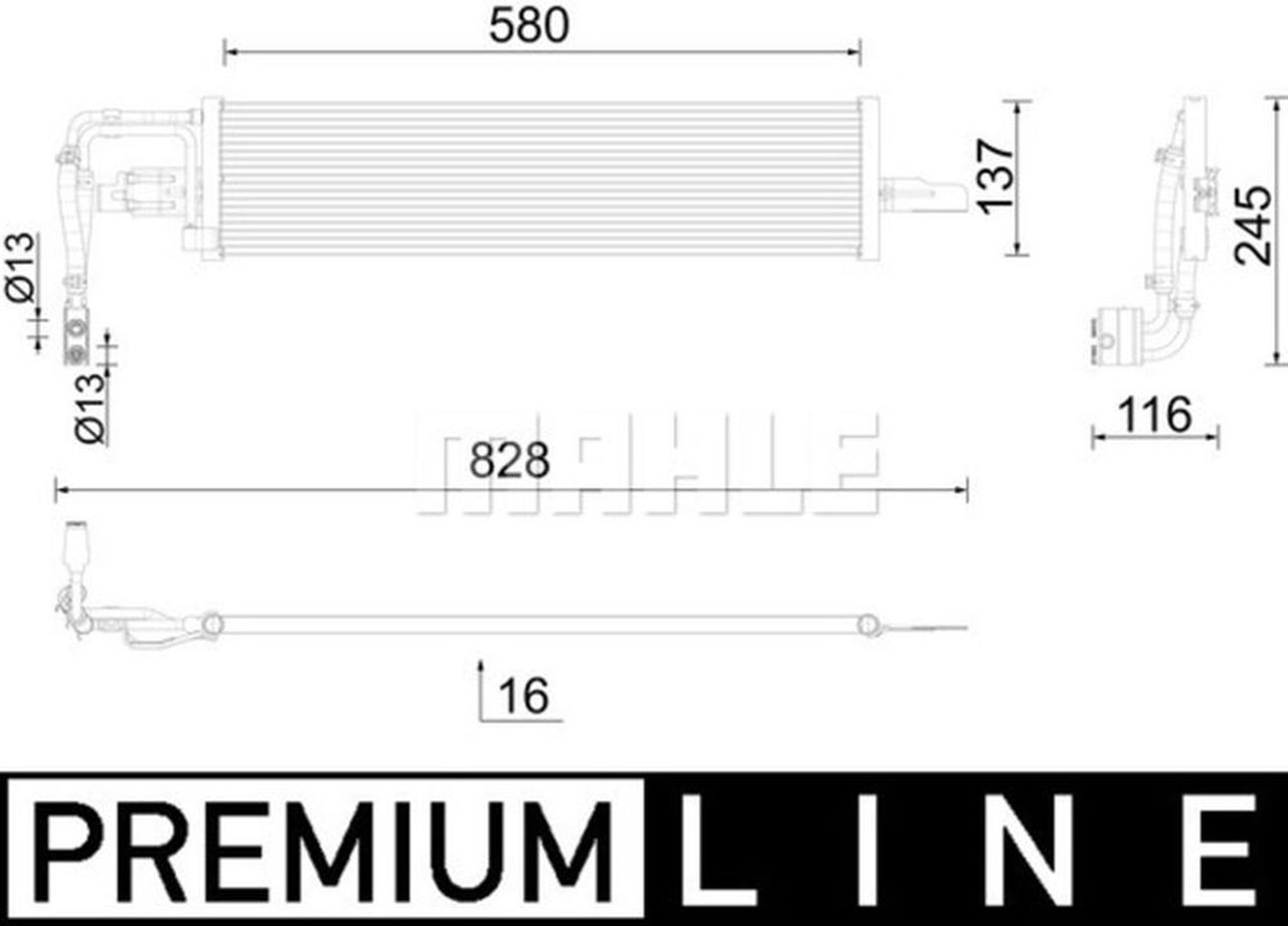 MAHLE Premium Line Oil cooler CLC290000P