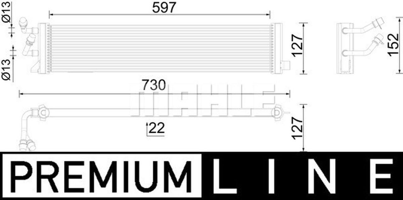 MAHLE Premium Line Oil cooler CLC292000P