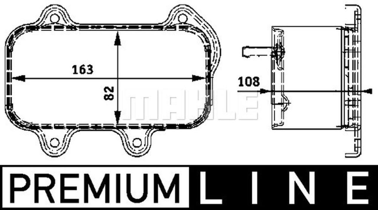 MAHLE PC Oil cooler CLC39000P