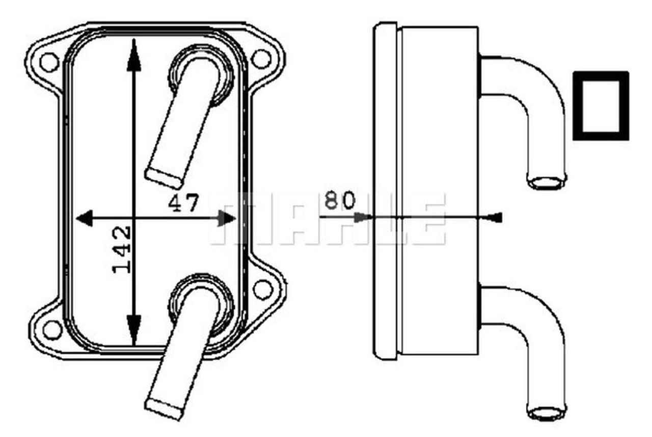 MAHLE PC Oil cooler CLC40000P