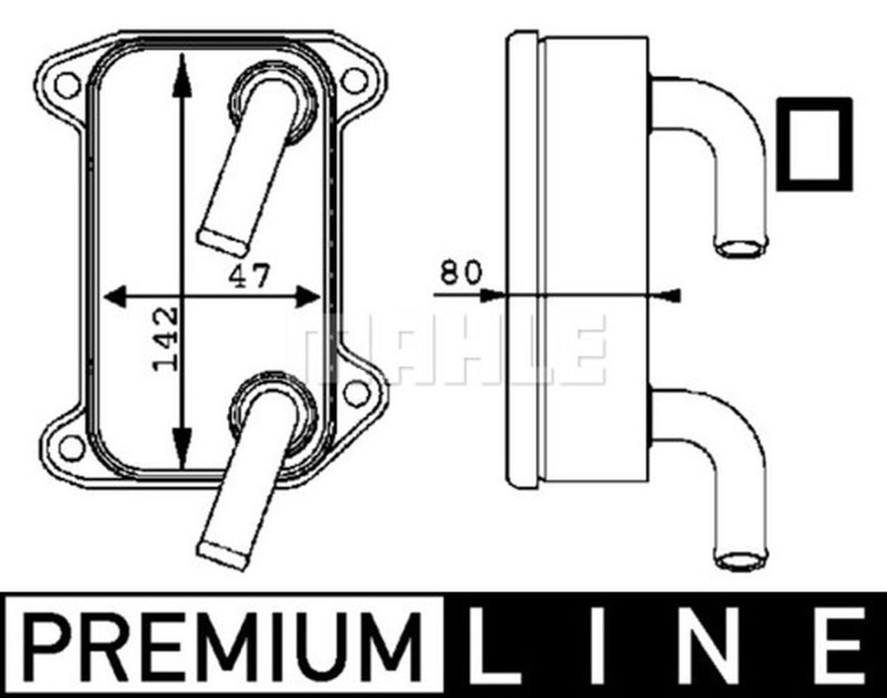 MAHLE PC Oil cooler CLC40000P