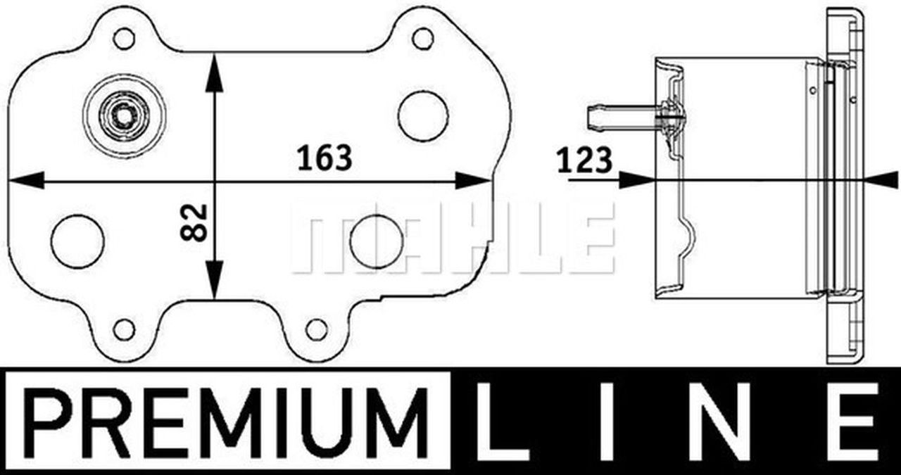 MAHLE PC Oil cooler CLC61000P