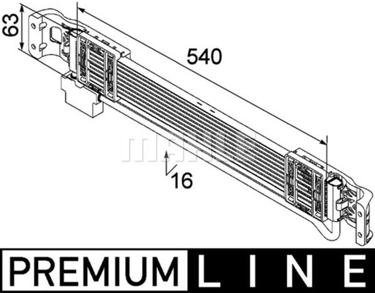 MAHLE PC Oil cooler CLC69000P