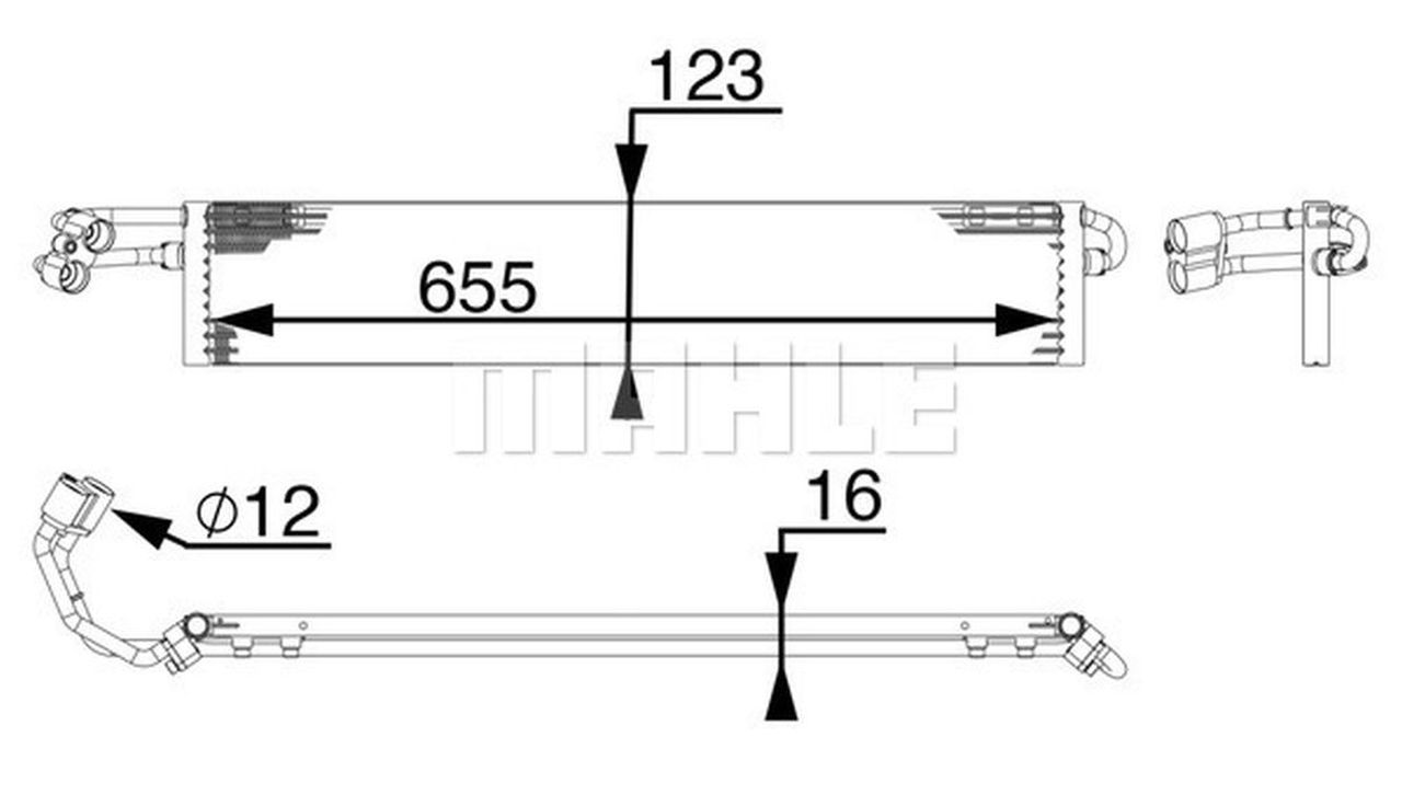 MAHLE PC Oil cooler CLC71000P