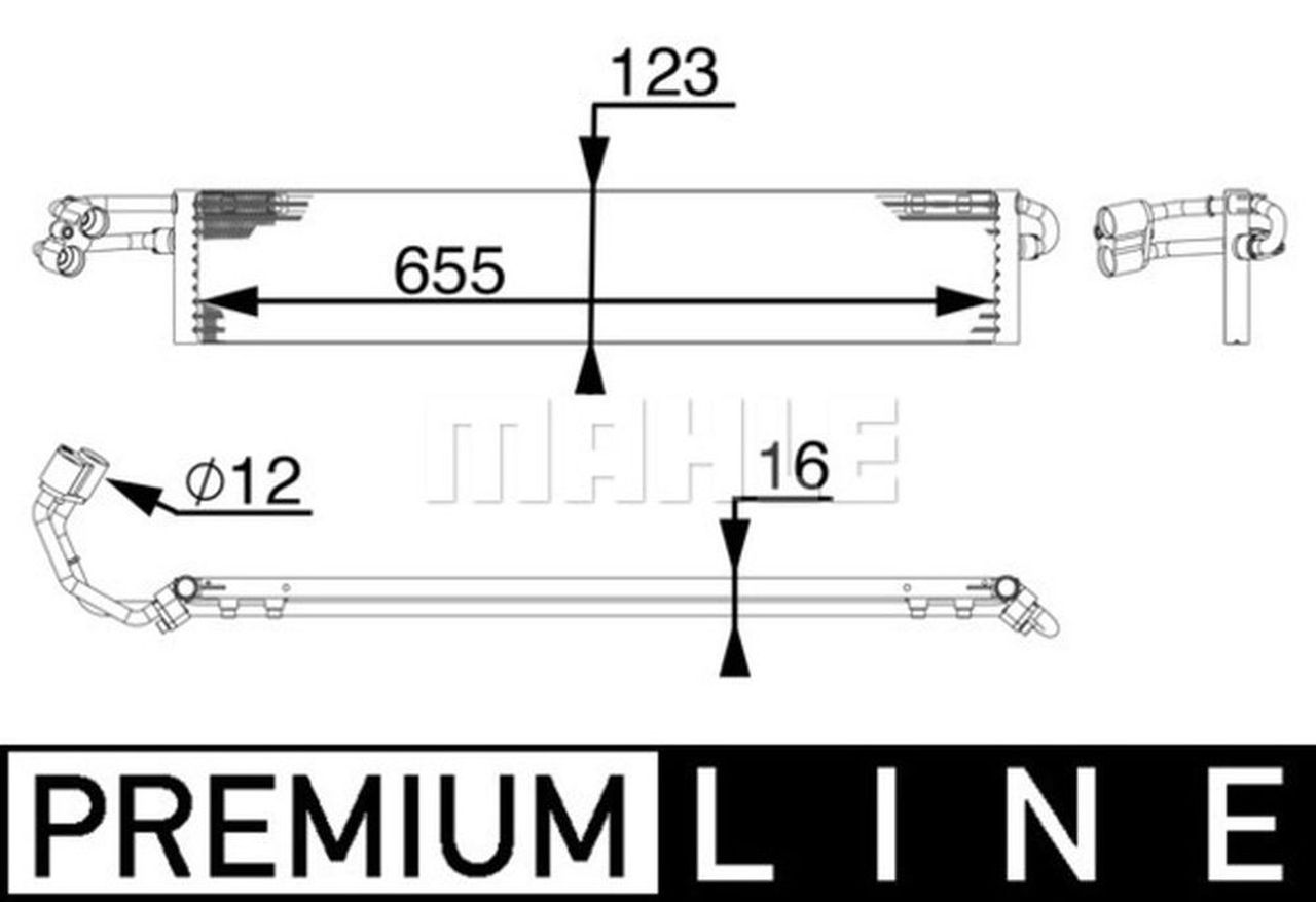MAHLE PC Oil cooler CLC71000P