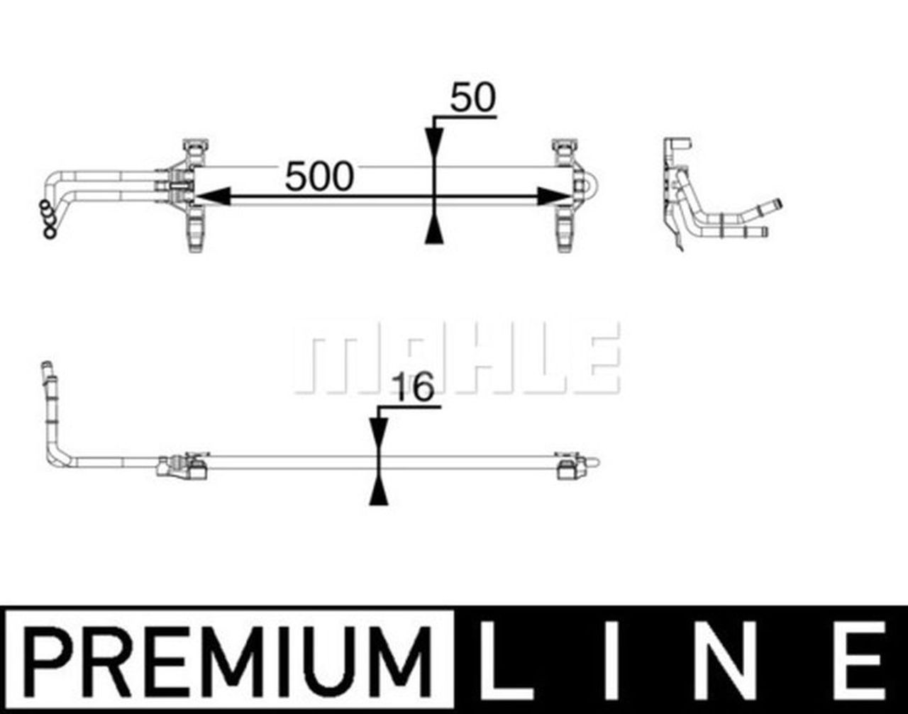 MAHLE PC Oil cooler CLC81000P