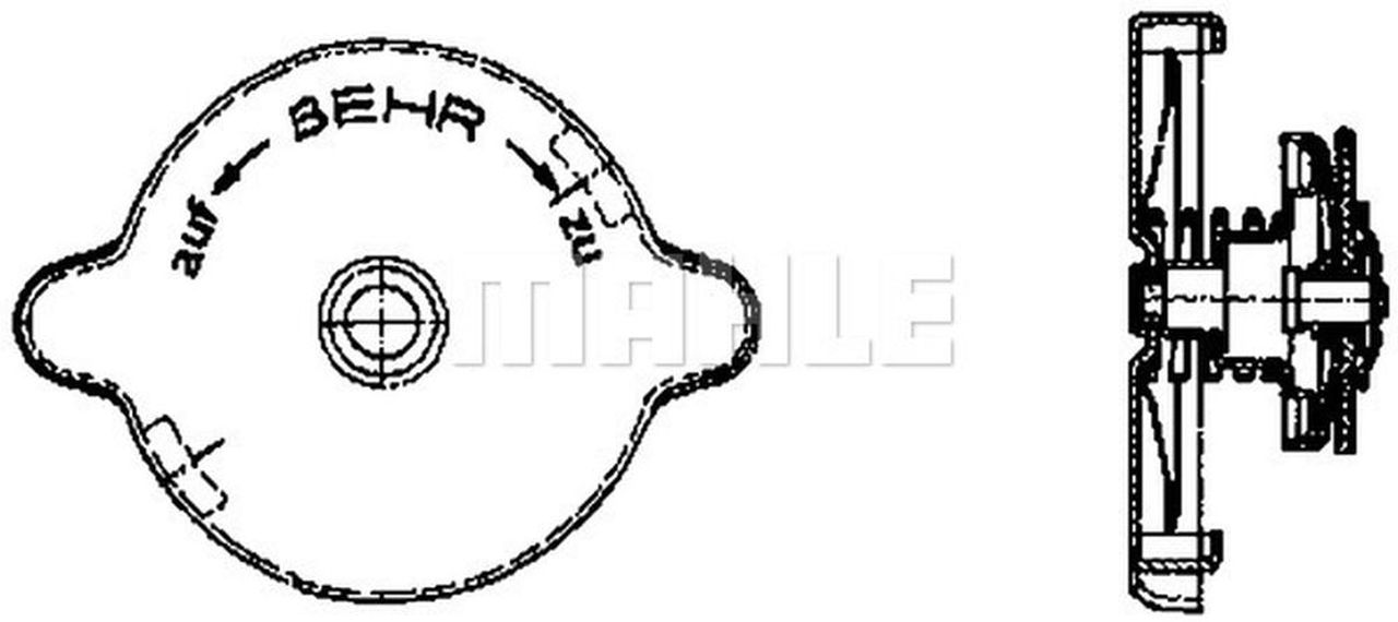 MAHLE Truck/Bus Radiator cap CRB9000P