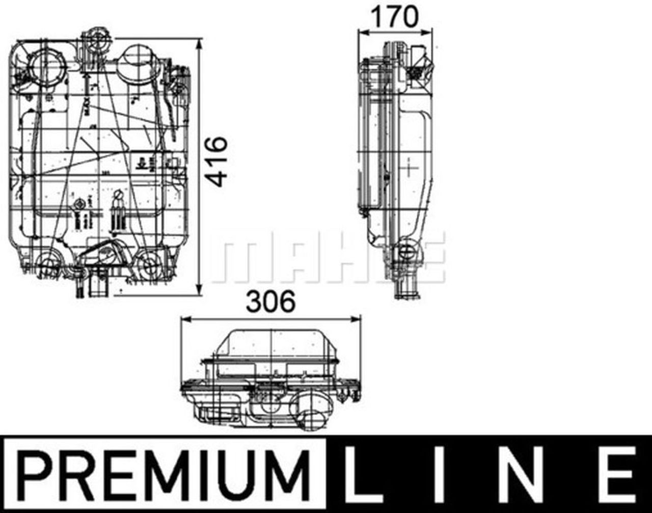 MAHLE Truck/Bus Expansion tank CRT102000P