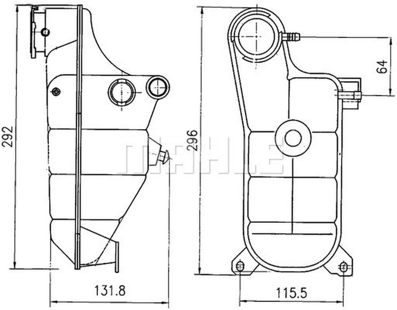 MAHLE PC Expansion tank CRT119000S
