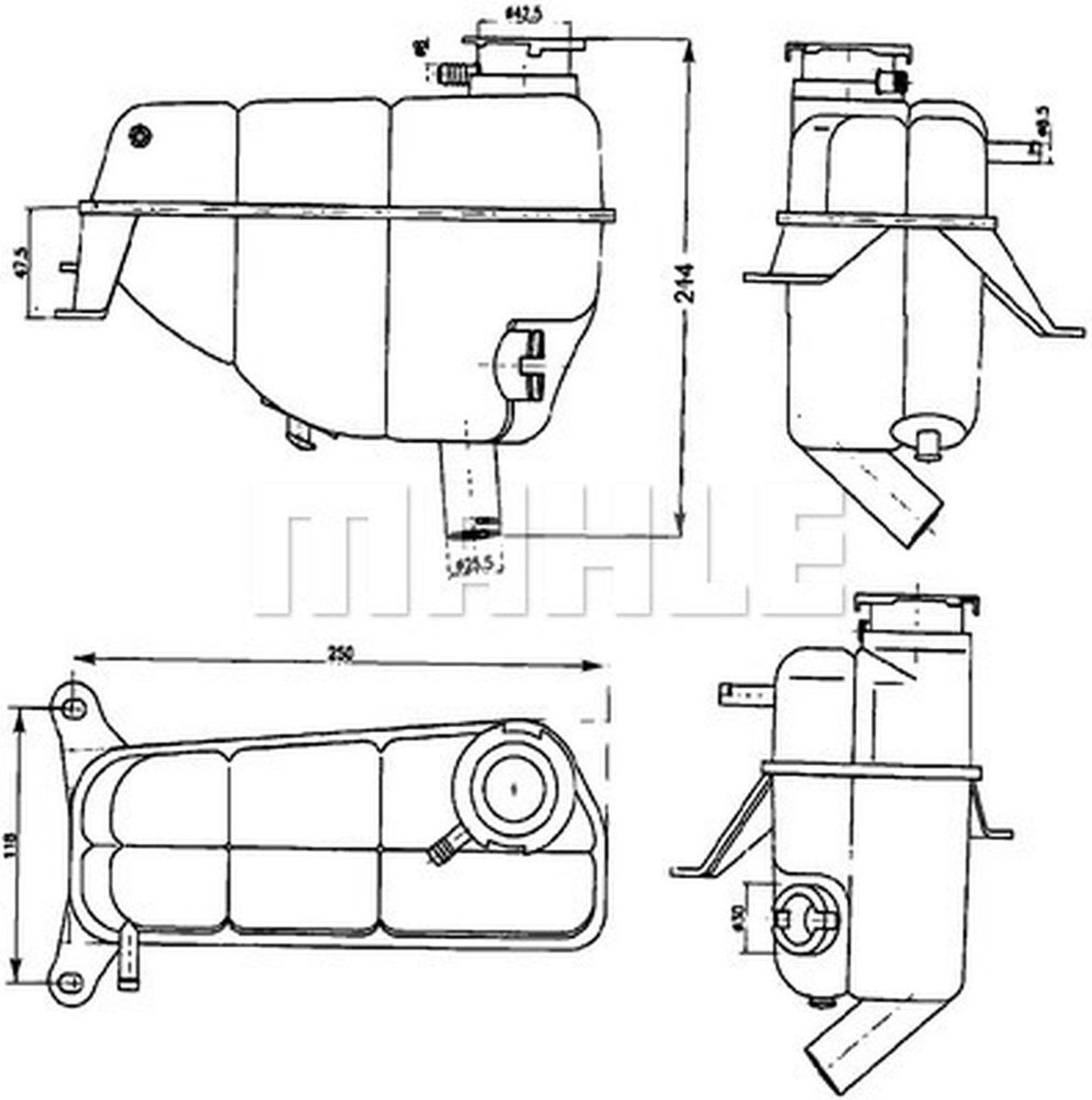 MAHLE PC Expansion tank CRT121000S