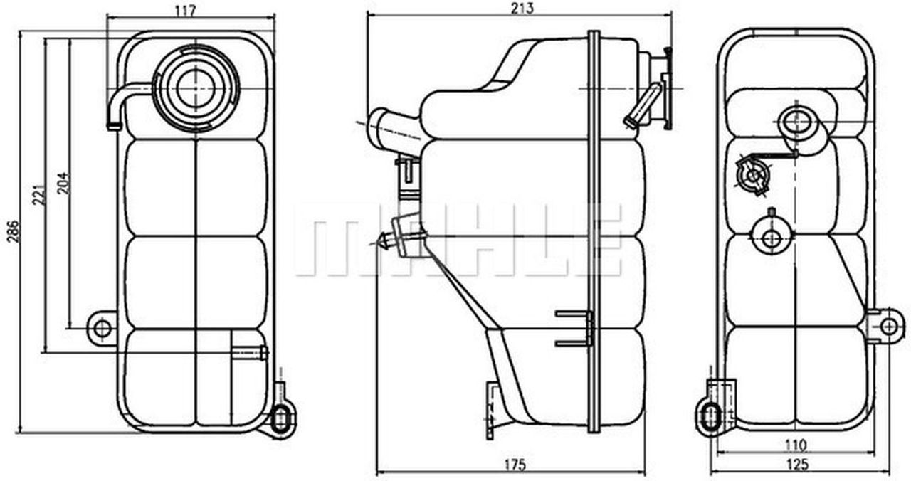 MAHLE PC Expansion tank CRT123000S
