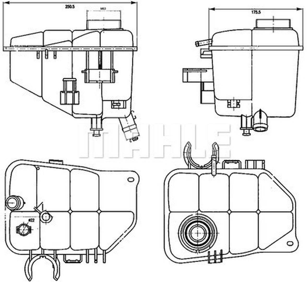 MAHLE PC Expansion tank CRT126000S