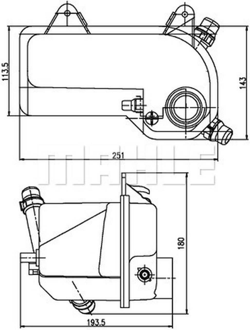 MAHLE PC Expansion tank CRT204000S