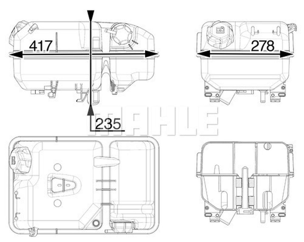 MAHLE Truck/Bus Expansion tank CRT237000P