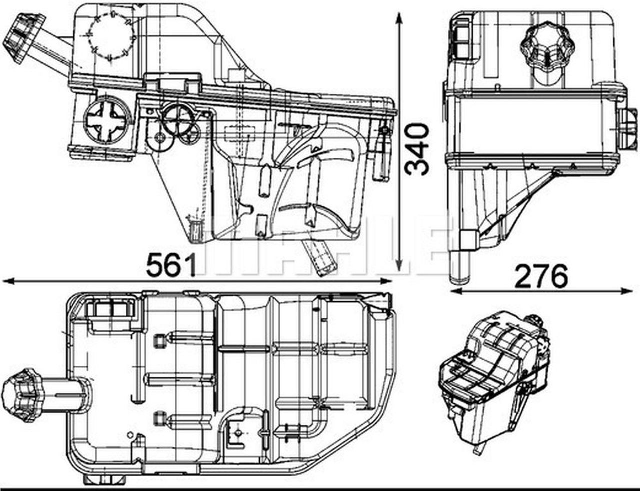 MAHLE Truck/Bus Expansion tank CRT33000S