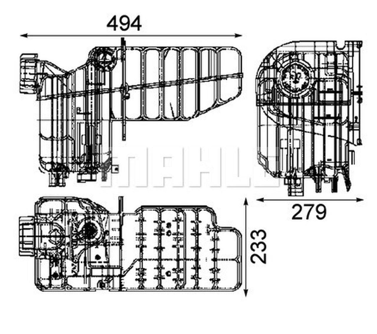 MAHLE Truck/Bus Expansion tank CRT53000S