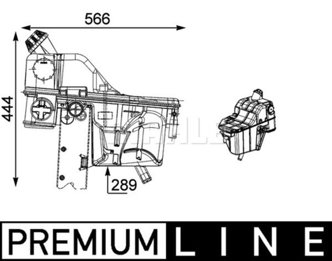 MAHLE Truck/Bus Expansion tank CRT54000P