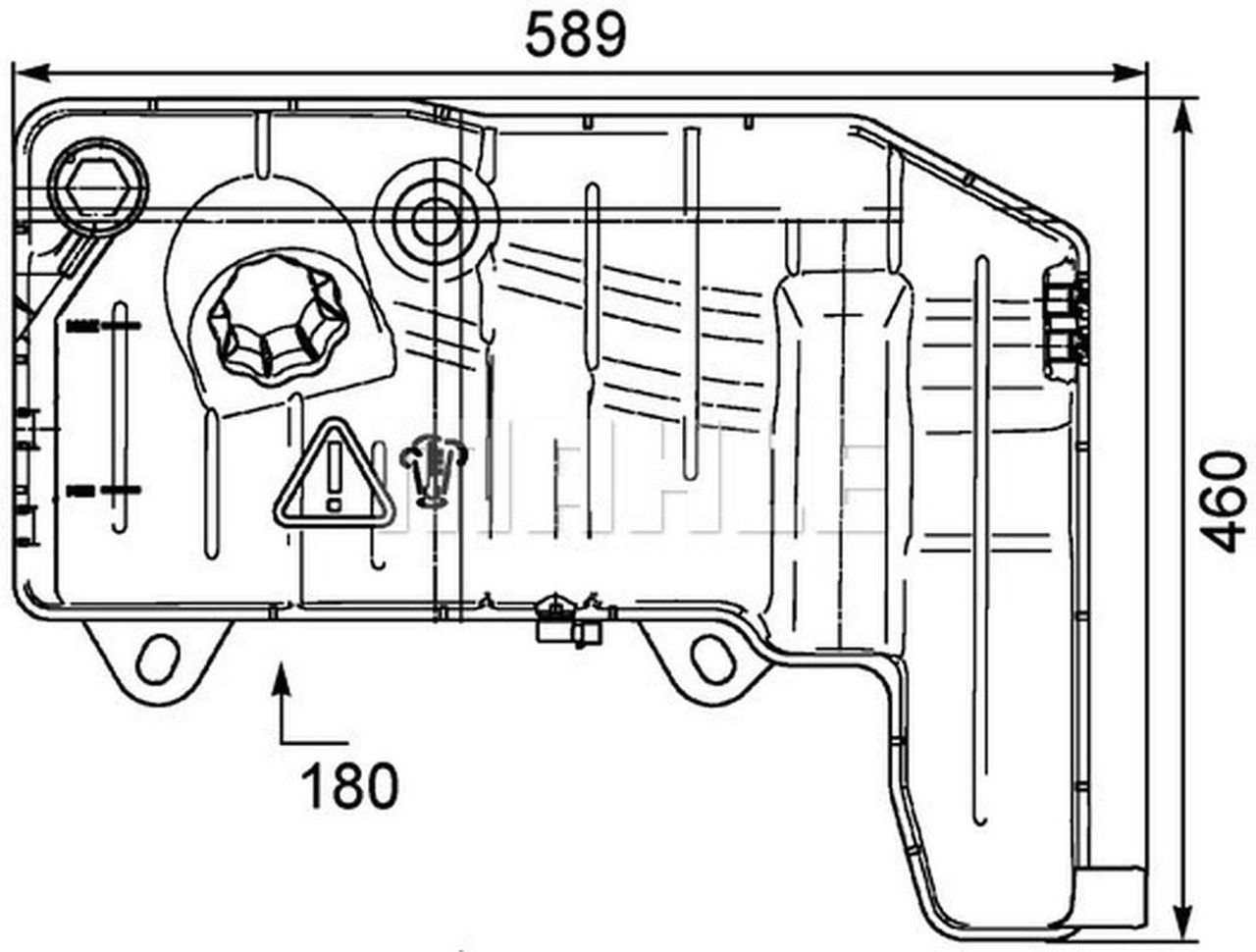 MAHLE Truck/Bus Expansion tank CRT55000P