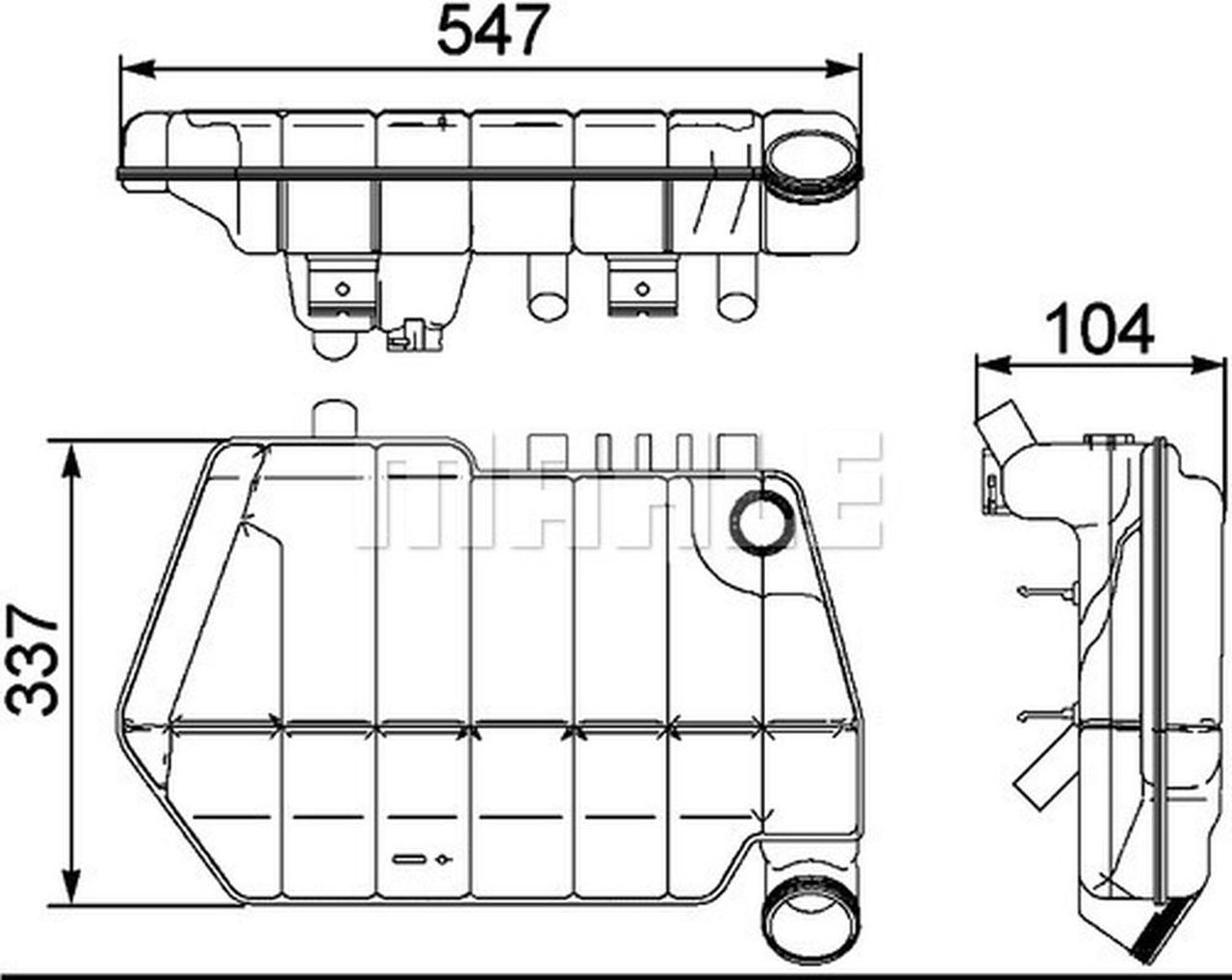 MAHLE Truck/Bus Expansion tank CRT67000S
