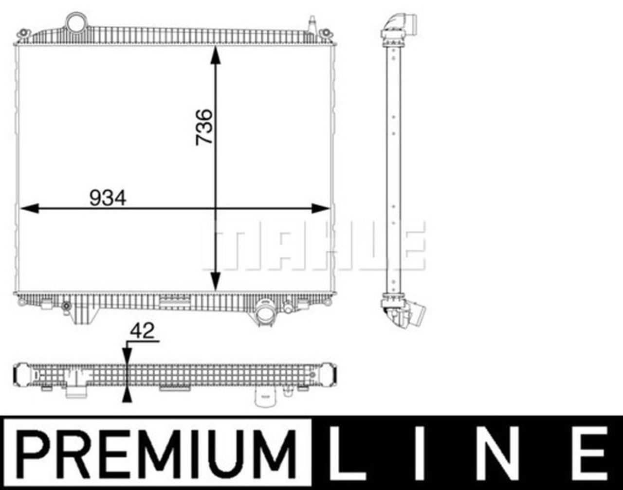 MAHLE Truck/Bus Radiator CR102000P