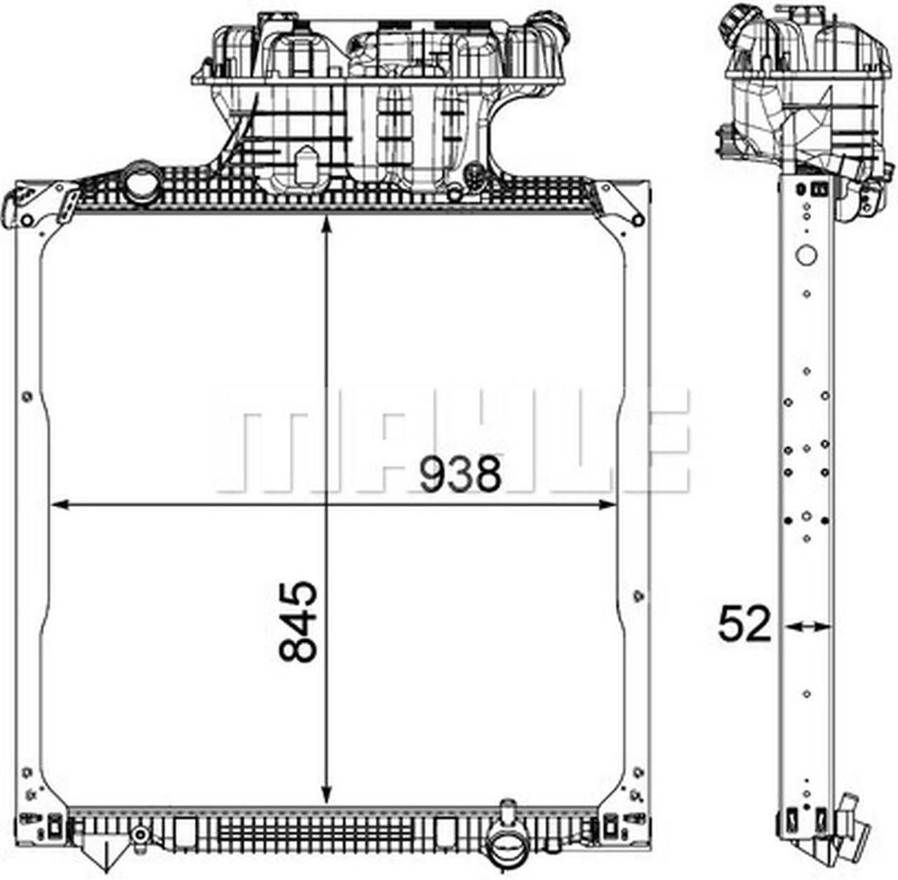MAHLE Truck/Bus Radiator CR1039000P