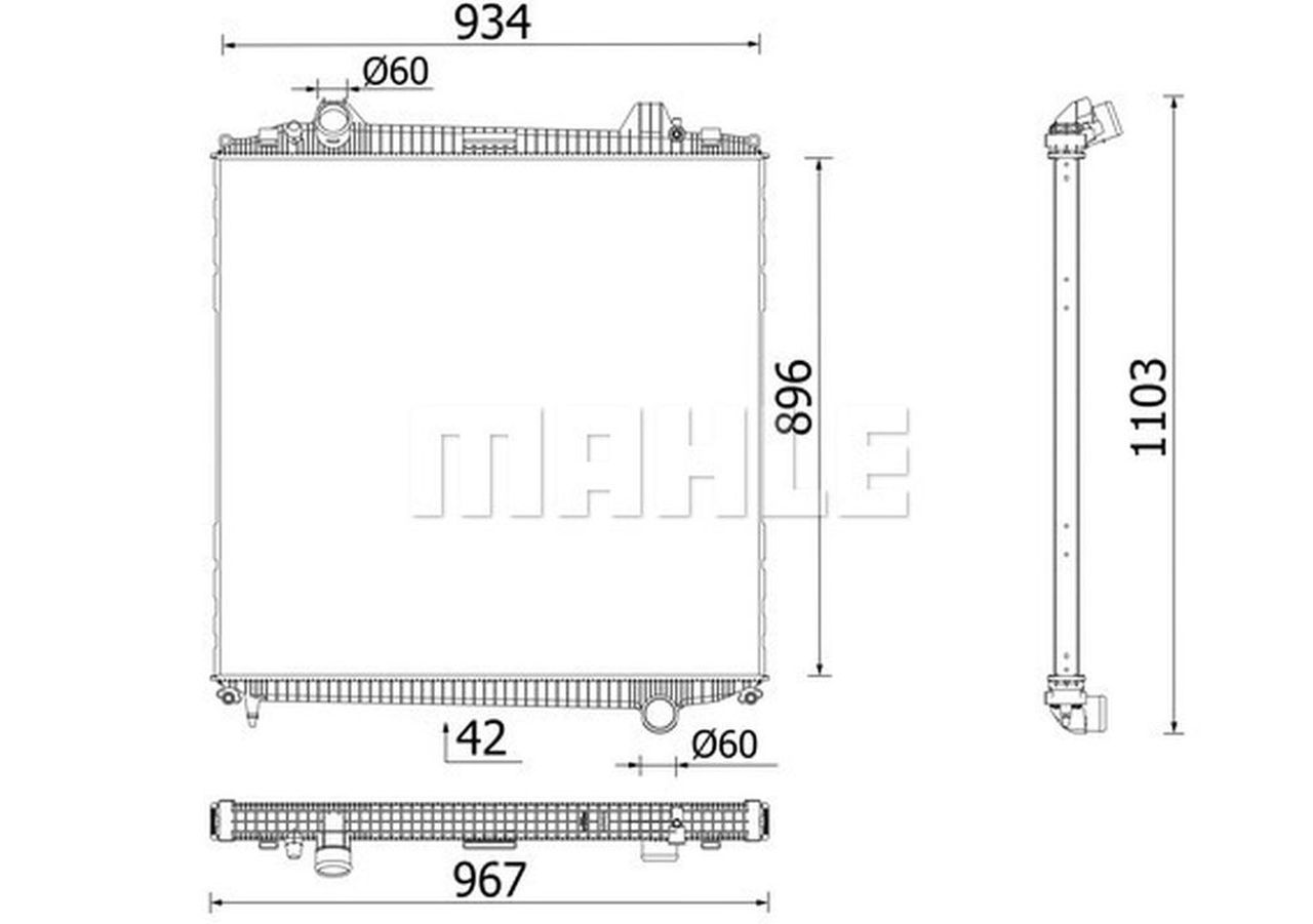 MAHLE Truck/Bus Radiator CR103000P