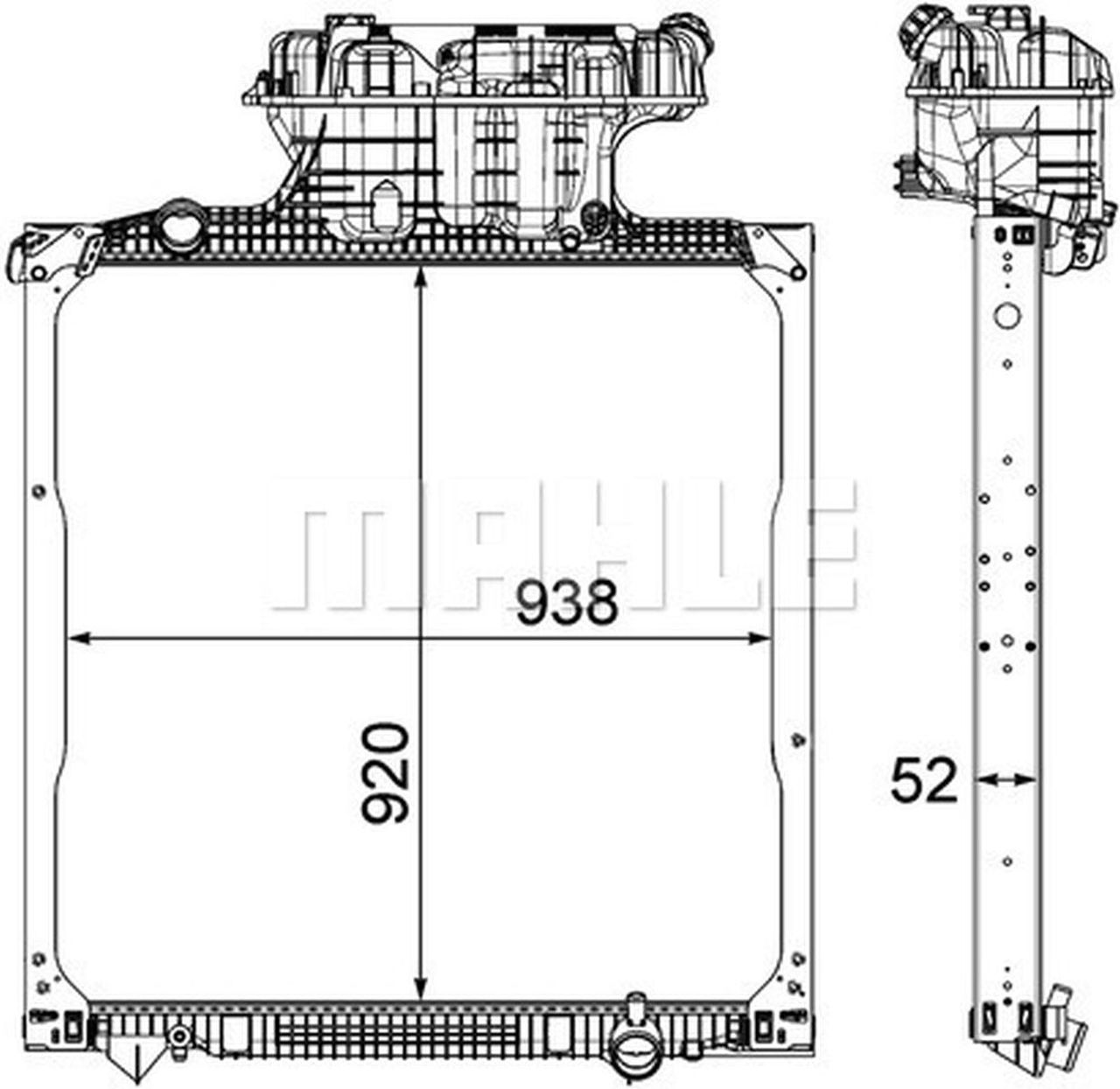 MAHLE Truck/Bus Radiator CR1040000P
