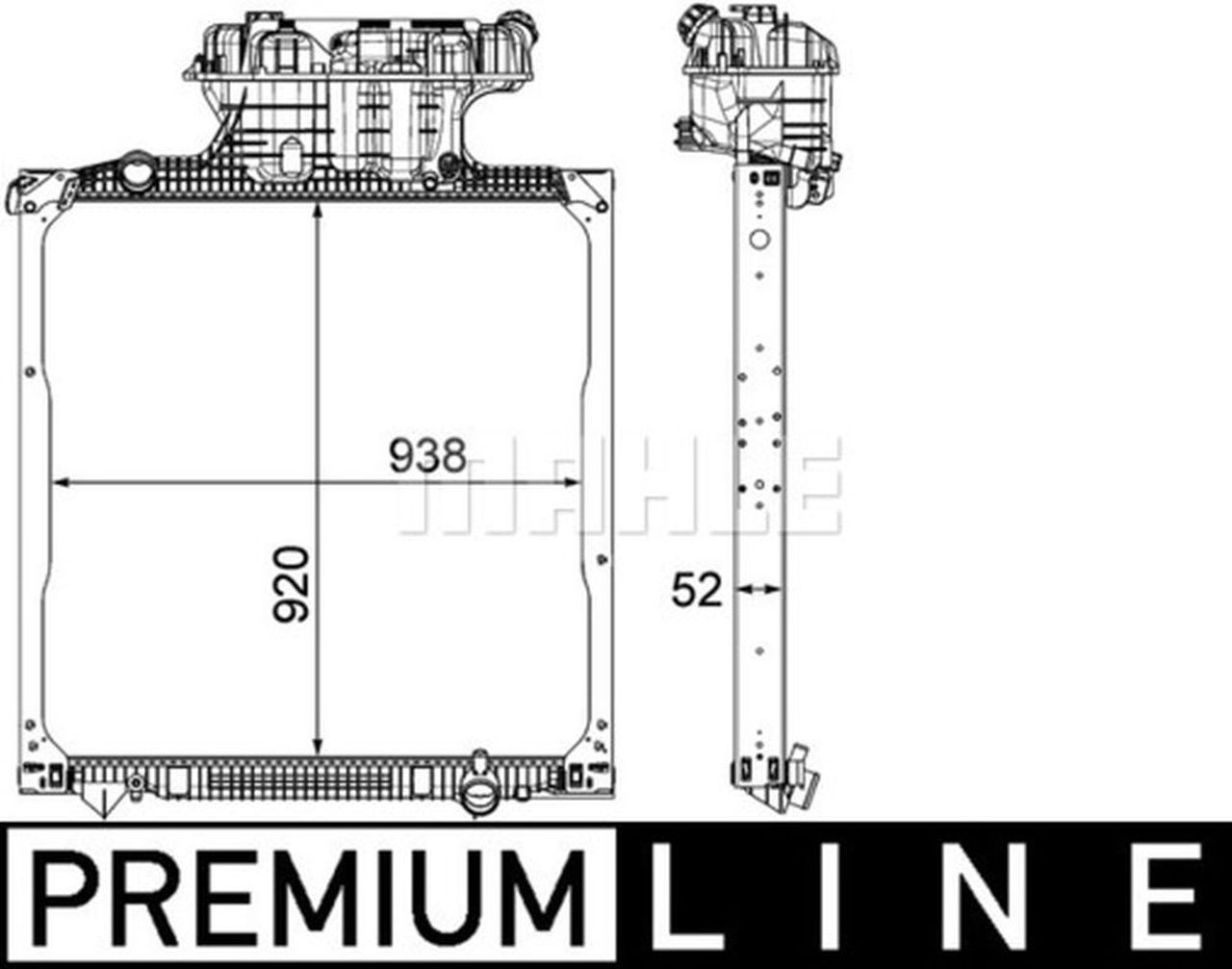 MAHLE Truck/Bus Radiator CR1040000P