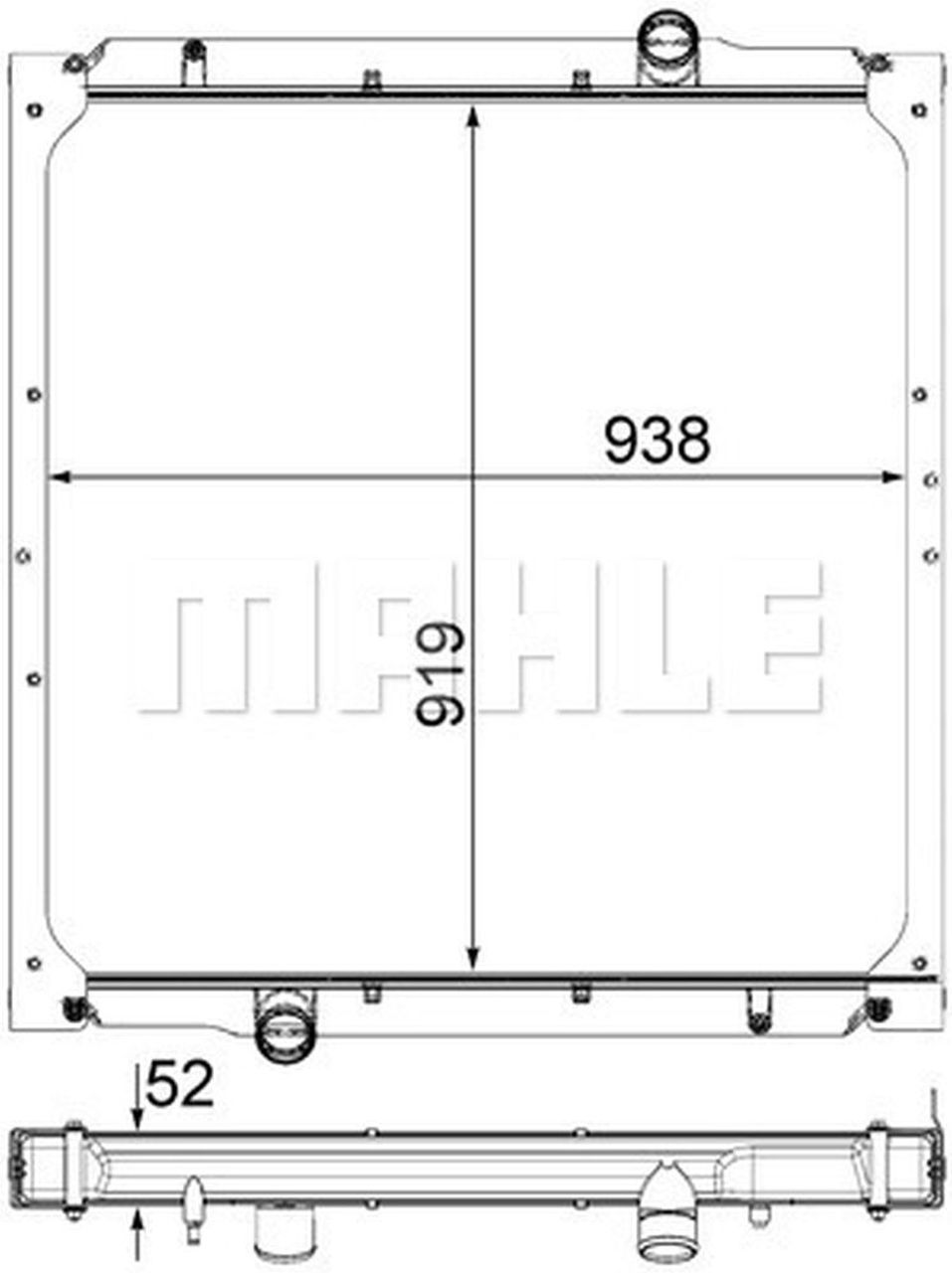 MAHLE Truck/Bus Radiator CR1041000P