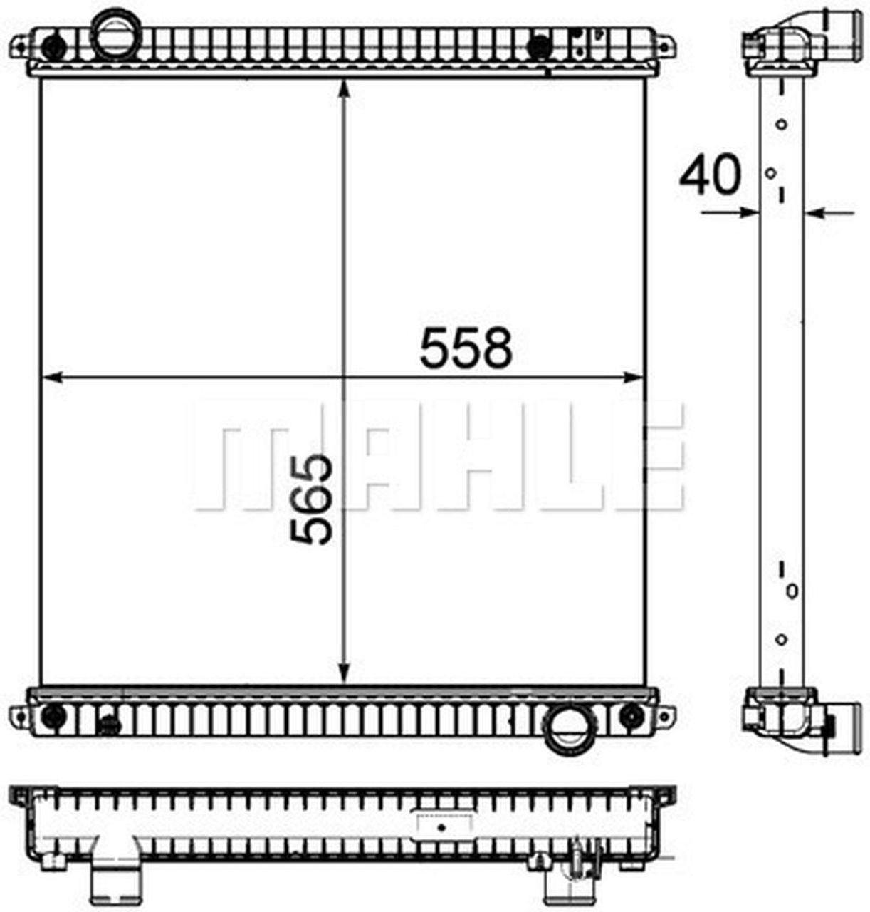 MAHLE Truck/Bus Radiator CR1046000P