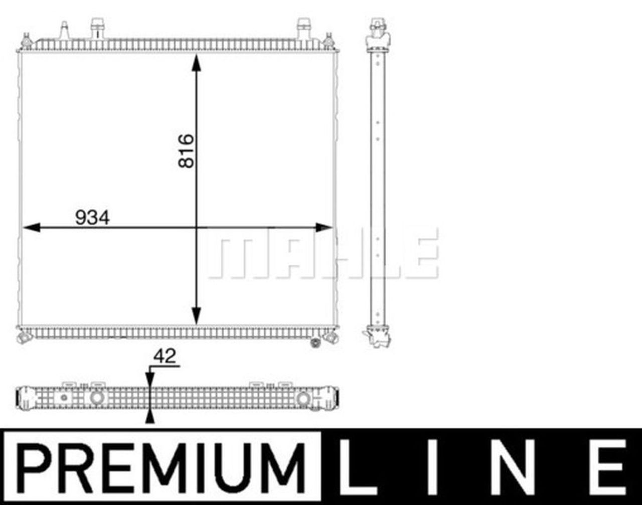 MAHLE Truck/Bus Radiator CR105000P