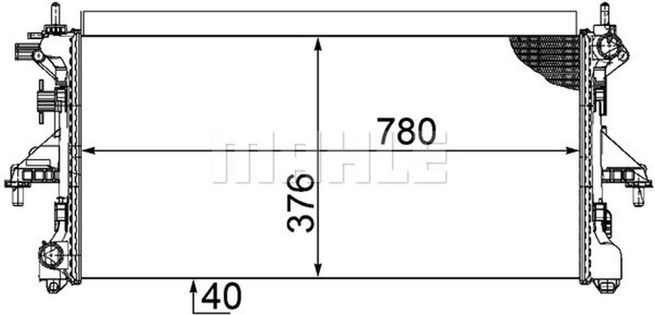 MAHLE LCV Radiator CR1069000P